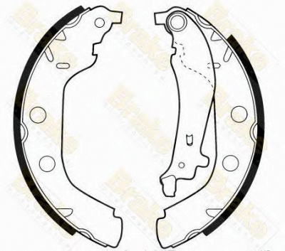 BRAKE ENGINEERING sh2499 -  Комплект тормозных колодок